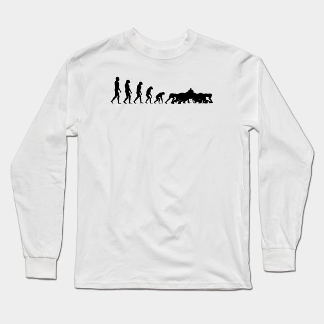 Evolution Rugby #6 - Scrum Long Sleeve T-Shirt by stariconsrugby